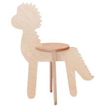Lade das Bild in den Galerie-Viewer, Lino Dino Steckdino Holztier Kinderhocker Kinderstuhl Sitztier Kinderzimmer Das Stecktier