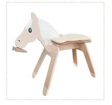Lade das Bild in den Galerie-Viewer, Emma Pony Holzpferd tierhocker sitztier