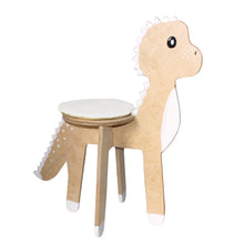 Lade das Bild in den Galerie-Viewer, Lino Dino Steckdino Holztier Kinderhocker Kinderstuhl Sitztier Kinderzimmer Das Stecktier