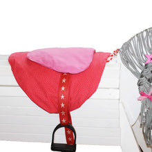 Lade das Bild in den Galerie-Viewer, Stoffsattel Sattel speziell für Holzpferde