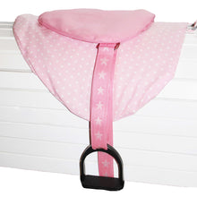 Lade das Bild in den Galerie-Viewer, Stoffsattel Sattel speziell für Holzpferde