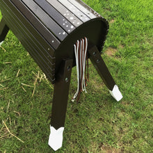 Lade das Bild in den Galerie-Viewer, Holzpferd dunkelbraun klein 80 cm Stockmaß