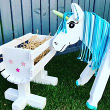 Lade das Bild in den Galerie-Viewer, Holzpferd Pony klitzeklein 50 cm Stockmaß