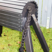 Lade das Bild in den Galerie-Viewer, Holzpferd schwarz groß 100 cm Stockmaß