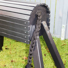 Lade das Bild in den Galerie-Viewer, Holzpferd schwarz mittel 90 cm Stockmaß