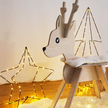 Lade das Bild in den Galerie-Viewer, Rentier Schlitten Kutsche Kinderstuhl Sessel Kinderzimmer Weihnachtsdekoration
